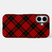 MacQueen Tartan Rood en Zwart Geruit Case-Mate iPhone Case (Achterkant (horizontaal))