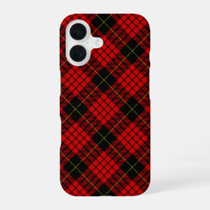 MacQueen Tartan Rood en Zwart Geruit iPhone 16 Hoesje