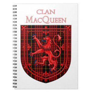MacQueen Tartan Scottish Pset Lion Rampant Notitieboek