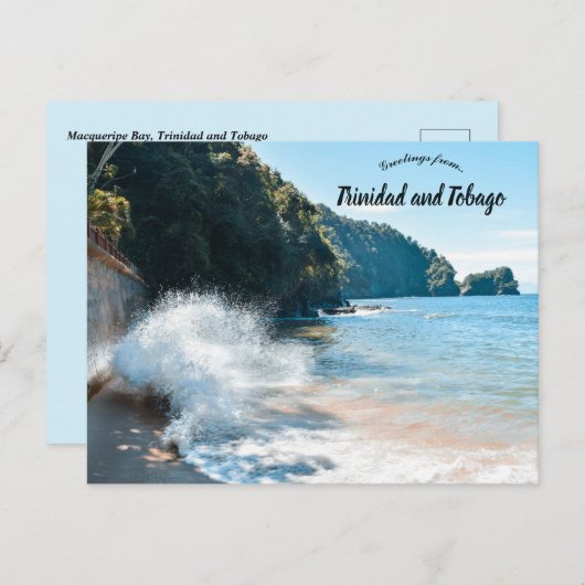 Macqueripe Bay Trinidad en Tobago Briefkaart (Voorkant / Achterkant)
