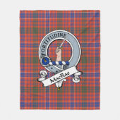 MacRae Ancient Clan Badge Tartan Plaid Fleece Deken (Voorkant)