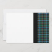 MacRae Ancient Hunting Tartan Wedding Invitation Kaart (Achterkant)