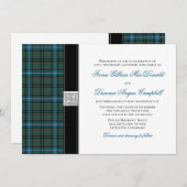 MacRae Ancient Hunting Tartan Wedding Invitation Kaart (Voorkant / Achterkant)
