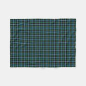 MacRae Clan Green en Blue Hunting Tartan Fleece Deken (Voorkant (Horizontaal))