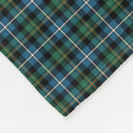 MacRae Clan Green en Blue Hunting Tartan Fleece Deken