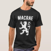 MacRae Clan Schotse familienaam Scotland Heraldry T-shirt (Voorkant)