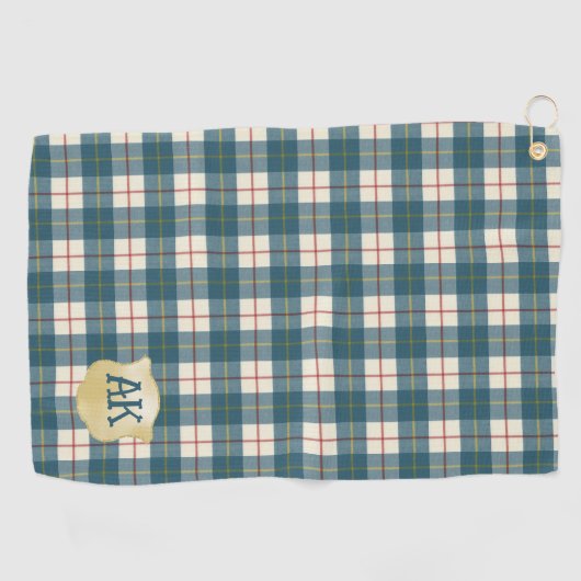 MacRae Conchra Modern Original Scottish Tartan Golfhanddoek (Horizontaal)