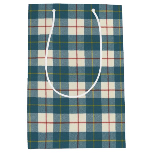 MacRae Conchra Original Scottish Tartan Medium Cadeauzakje (Voorkant)