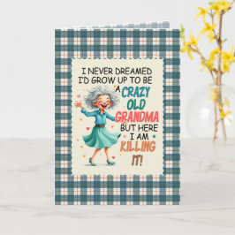 MacRae Conchra Tartan Grandma Humorous  Birthday Kaart