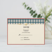 MacRae Conchra Tartan Wedding RSVP (Staand voorkant)