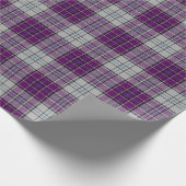 MacRae Dance Paars Tartan Wrapping Paper Cadeaupapier (Hoek)