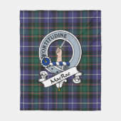 MacRae Hunting Modern Clan Badge Tartan Pset Fleece Deken (Voorkant)