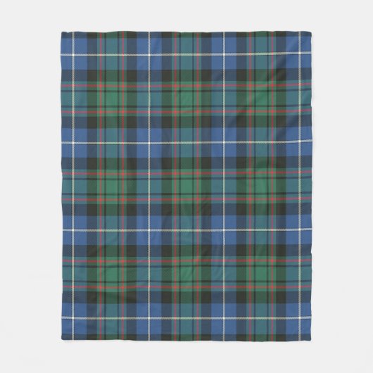 MacRae Jacht Ancient Plaid Fleece Deken (Voorkant)