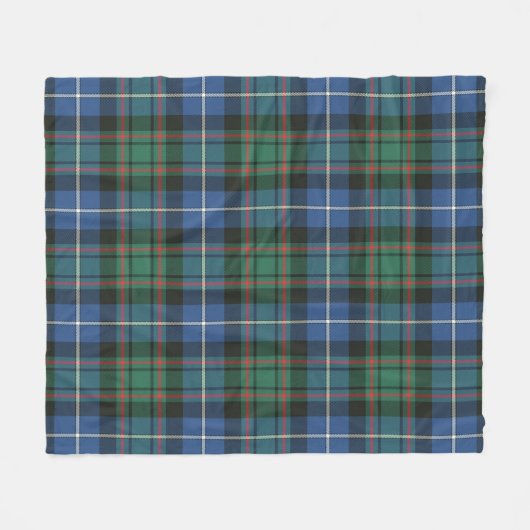 MacRae Jacht Ancient Plaid Fleece Deken (Voorkant (Horizontaal))