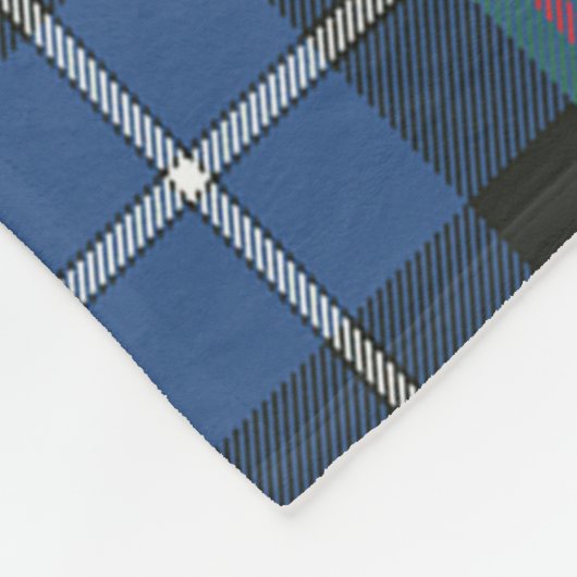 MacRae Jacht Ancient Plaid Fleece Deken (Hoek)