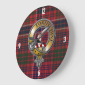 MacRae Tartan & Badge Grote Klok (Hoek)