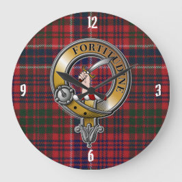 MacRae Tartan & Badge Grote Klok