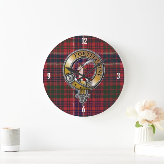 MacRae Tartan & Badge Grote Klok (Huis)
