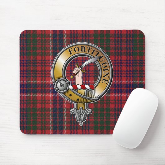 MacRae Tartan & Badge Muismat (Met muis)