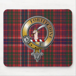 MacRae Tartan & Badge Muismat