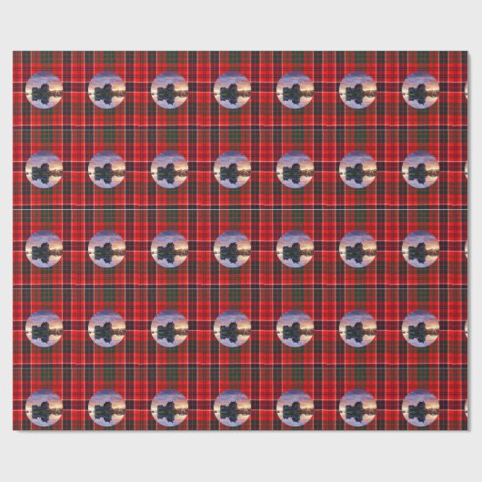 MacRae Tartan Eilean Donan Castle Cadeaupapier (Vlak)