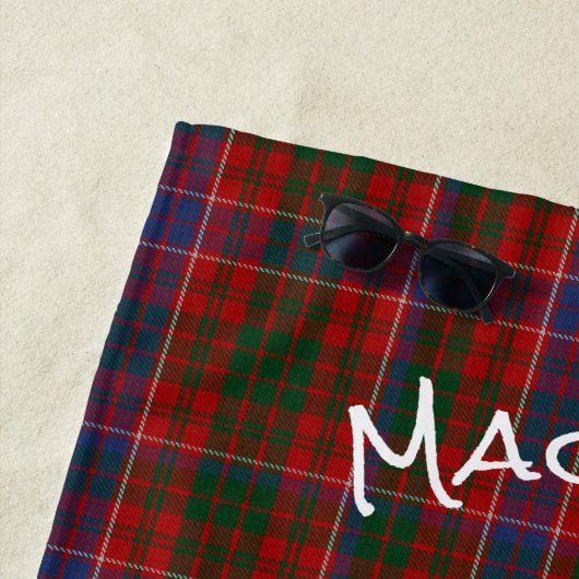 MacRae Tartan Pset Beach Towel Strandlaken (In situ)