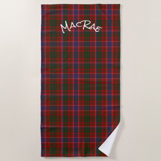 MacRae Tartan Pset Beach Towel Strandlaken (Voorkant)