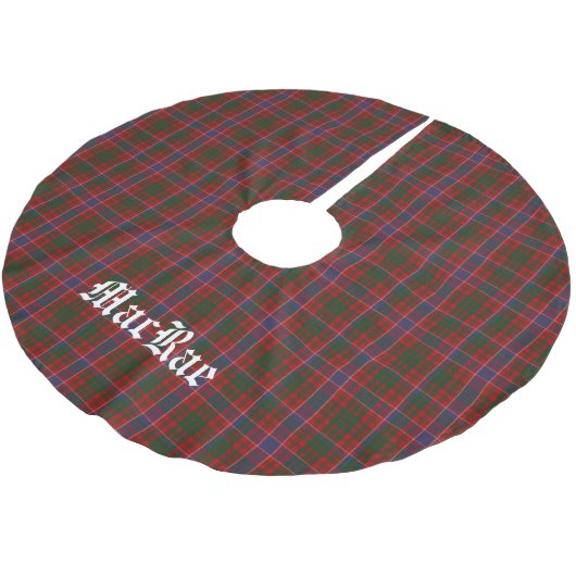 MacRae Tartan Pset Tree Skirt Kerstboom Rok (Gekanteld)
