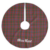 MacRae Tartan Pset Tree Skirt Kerstboom Rok (Voorkant)