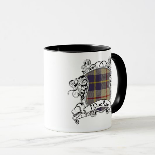 MacRae Tartan Shield Mok (Voorkant rechts)