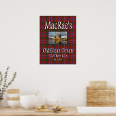 MacRae's Old Eilean Donan Coffee Co. Poster (Keuken)