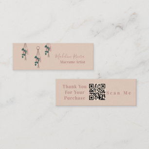 Macrame Artist Handmade Hanging Planten Earthy Mini Visitekaartje