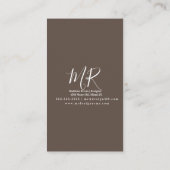 Macrame artistieke handgemaakte ontwerper visitekaartje (Achterkant)