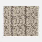 Macrame Boheem Brei Tekeningpatroon Fleece Deken (Voorkant (Horizontaal))