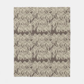 Macrame Bohemian Knitting Tekenpatroon Fleece Deken (Voorkant)