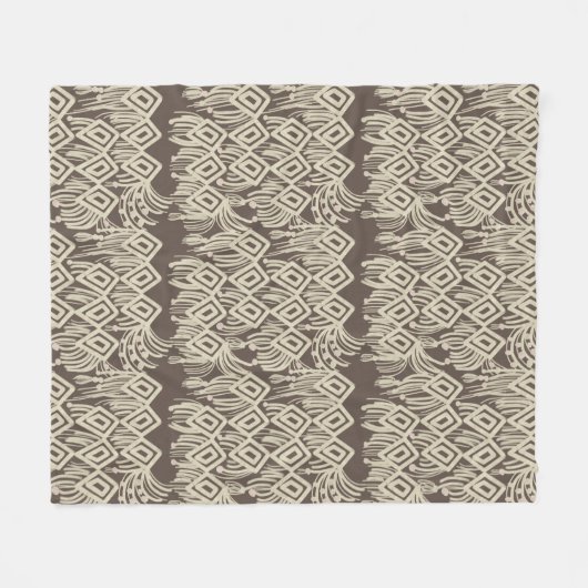 Macrame Bohemian Knitting Tekenpatroon Fleece Deken (Voorkant (Horizontaal))