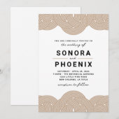 Macrame bruiloft kaart (Voorkant / Achterkant)