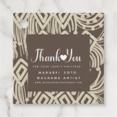 Macrame Handmade Business Bedankt appreciatie B Bedankjes Labels (Voorkant)