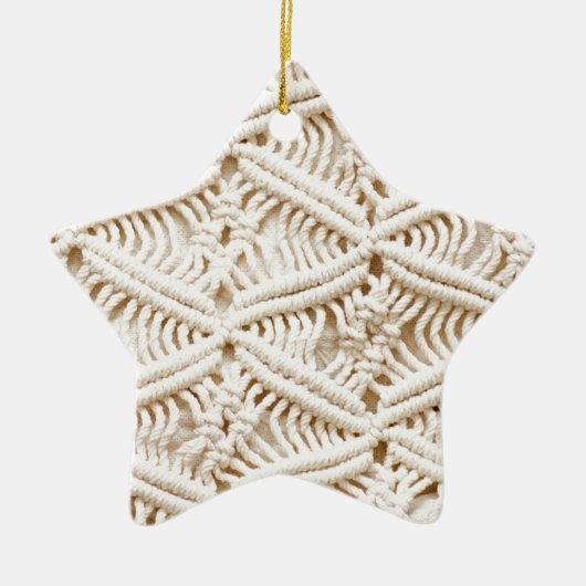 Macrame Keramisch Ornament (Voorkant)
