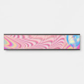 MACRAME'- kleurrijk Abstract Afbeelding van fracta Deurbordje (Voorkant)