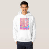 MACRAME'- kleurrijk Abstract Afbeelding van fracta Hoodie (Voorkant volledig)