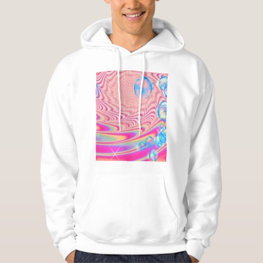 MACRAME'- kleurrijk Abstract Afbeelding van fracta Hoodie (Voorkant)