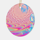 MACRAME'- kleurrijk Abstract Afbeelding van fracta Keramisch Ornament (Links)