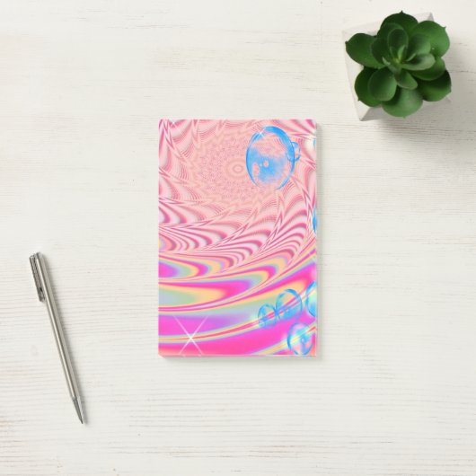 MACRAME'- kleurrijk Abstract Afbeelding van fracta Post-it® Notes (Kantoor)