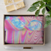 MACRAME'- kleurrijk Abstract Afbeelding van fracta Tissuepapier (Geschenk)