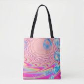 MACRAME'- kleurrijk Abstract Afbeelding van fracta Tote Bag (Voorkant)
