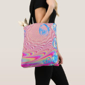 MACRAME'- kleurrijk Abstract Afbeelding van fracta Tote Bag (Dichtbij)