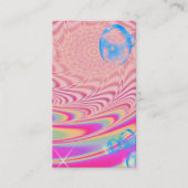 MACRAME'- kleurrijk Abstract Afbeelding van fracta Visitekaartje (Voorkant)