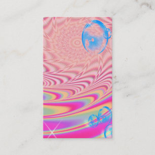 MACRAME'- kleurrijk Abstract Afbeelding van fracta Visitekaartje