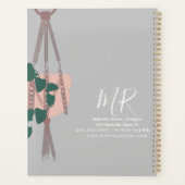 Macrame kunstenaar handgemaakte ontwerp hangende p planner (Achterkant)